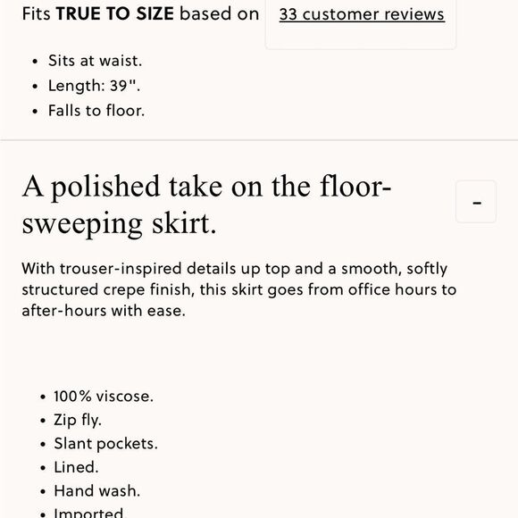 NWT J CREW Trouser maxi skirt in viscose crepe in black - Picture 7 of 7